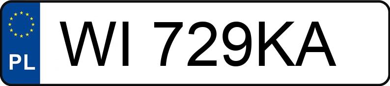 Numer rejestracyjny WI 729KA posiada VOLKSWAGEN PASSAT - WI729KA