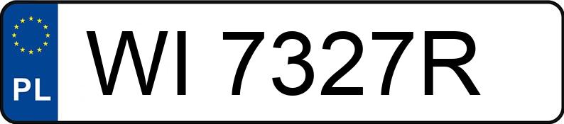 Numer rejestracyjny WI 7327R posiada SKODA Octavia II 1.6 MR`09 E5 Family - WI7327R