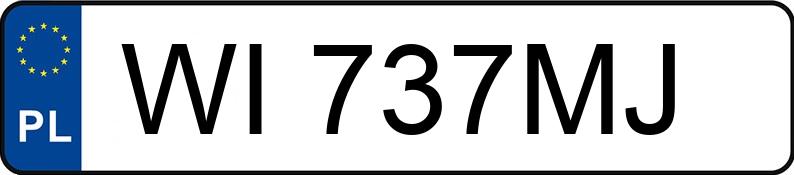 Numer rejestracyjny WI 737MJ posiada AUDI A4 35 TFSI MR`20 E6d B9 S line - WI737MJ