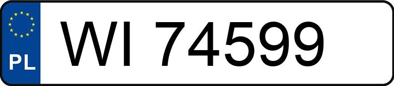 Numer rejestracyjny WI 74599 posiada RENAULT MEGANE - WI74599