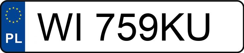 Numer rejestracyjny WI 759KU posiada DACIA DUSTER - WI759KU