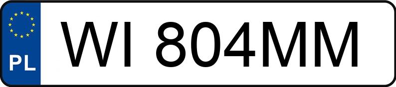 Numer rejestracyjny WI 804MM posiada VOLKSWAGEN T-CROSS - WI804MM