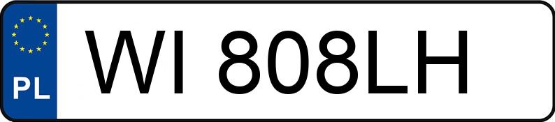 Numer rejestracyjny WI 808LH posiada TOYOTA Corolla Sol MM - WI808LH