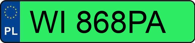 Numer rejestracyjny WI 868PA posiada MERCEDES-BENZ CLA 250+ MR`25 174 AMG 85kWh - WI868PA