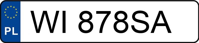Numer rejestracyjny WI 878SA posiada MERCEDES-BENZ 300 E Kat. 124 300E - WI878SA
