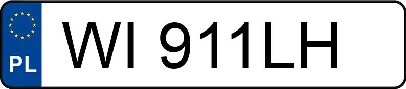 Numer rejestracyjny WI 911LH posiada PORSCHE 911 CARRERA 4 - WI911LH