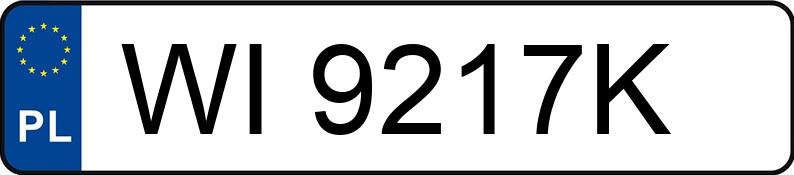 Numer rejestracyjny WI 9217K posiada BMW 530 I - WI9217K