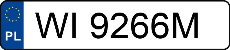 Numer rejestracyjny WI 9266M posiada PEUGEOT RCZ - WI9266M