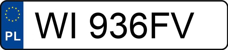 Numer rejestracyjny WI 936FV posiada SKODA FABIA - WI936FV