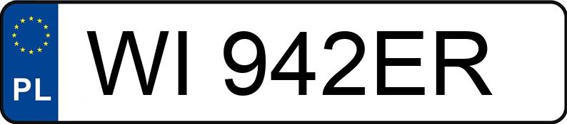 Numer rejestracyjny WI 942ER posiada VOLKSWAGEN TRANSPORTER - WI942ER