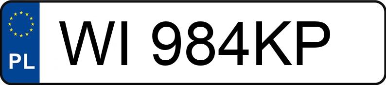Numer rejestracyjny WI 984KP posiada AUDI A3 LIMOUSINE - WI984KP