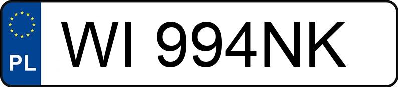 Numer rejestracyjny WI 994NK posiada BMW X3 M40I - WI994NK