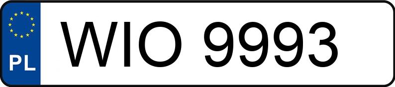 Numer rejestracyjny WIO9993 posiada WAZ LADA 2103 2103