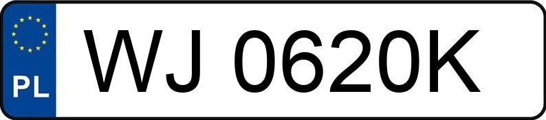 Numer rejestracyjny WJ 0620K posiada VOLKSWAGEN GOLF - WJ0620K