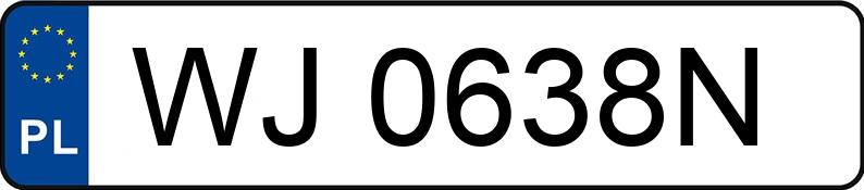 Numer rejestracyjny WJ 0638N posiada BMW 520D - WJ0638N