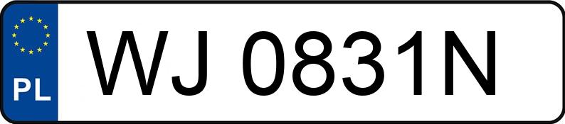Numer rejestracyjny WJ 0831N posiada PEUGEOT 2008 - WJ0831N