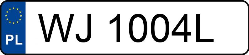 Numer rejestracyjny WJ 1004L posiada RENAULT LAGUNA - WJ1004L