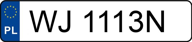 Numer rejestracyjny WJ 1113N posiada TOYOTA Corolla Sedan MR`04 E4 Luna - WJ1113N