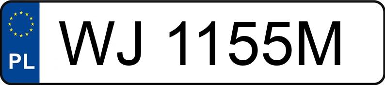 Numer rejestracyjny WJ 1155M posiada AUDI A4 1.9 TDI AVANT - WJ1155M