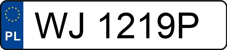 Numer rejestracyjny WJ 1219P posiada AUDI A6 AVANT - WJ1219P