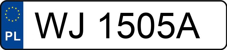Numer rejestracyjny WJ 1505A posiada FORD MUSTANG - WJ1505A