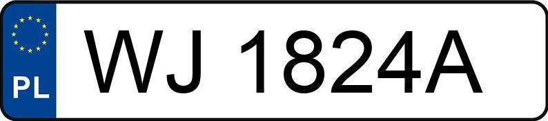 Numer rejestracyjny WJ 1824A posiada OPEL VECTRA - WJ1824A