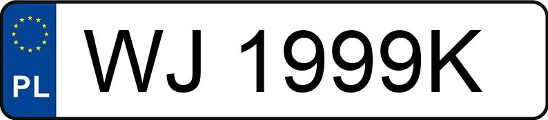 Numer rejestracyjny WJ 1999K posiada FORD FUSION - WJ1999K