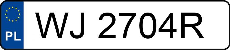 Numer rejestracyjny WJ 2704R posiada SKODA Superb IV 2.0 TDI MR`24 E6d Sportline - WJ2704R