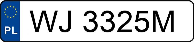 Numer rejestracyjny WJ 3325M posiada MERCEDES-BENZ AMG A 45 S - WJ3325M