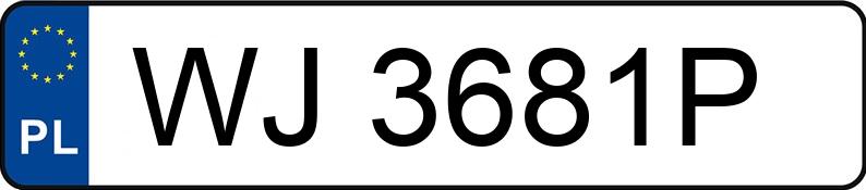 Numer rejestracyjny WJ 3681P posiada SKODA CITIGO - WJ3681P