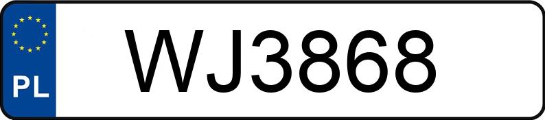 Numer rejestracyjny WJ3868 posiada YAMAHA Skutery R Jog (CS50)