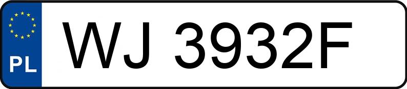 Numer rejestracyjny WJ 3932F posiada OPEL ASTRA - WJ3932F