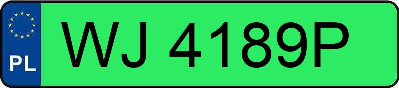 Numer rejestracyjny WJ 4189P posiada AUDI Q6 SUV E-TRON - WJ4189P