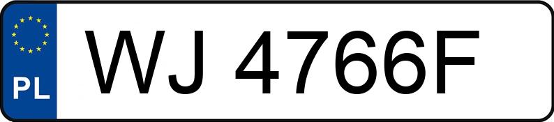 Numer rejestracyjny WJ 4766F posiada MERCEDES-BENZ B 180 CDI - WJ4766F