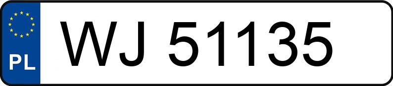 Numer rejestracyjny WJ 51135 posiada PONTIAC Trans Sport 2.3 Trans Sport 2.3 - WJ51135