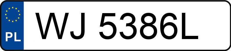 Numer rejestracyjny WJ 5386L posiada FORD (USA) Mustang 4.6 MR`05 E3 GT Deluxe - WJ5386L