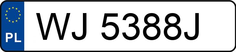 Numer rejestracyjny WJ 5388J posiada SKODA KAROQ - WJ5388J