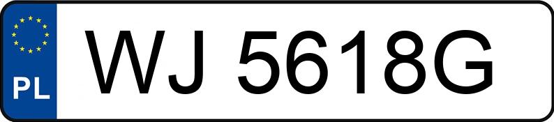 Numer rejestracyjny WJ 5618G posiada FORD FOCUS - WJ5618G