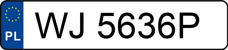 Numer rejestracyjny WJ 5636P posiada BMW 530 D - WJ5636P