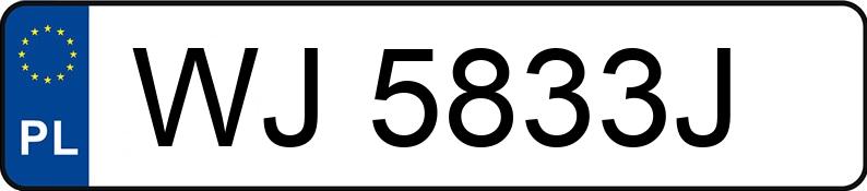 Numer rejestracyjny WJ 5833J posiada KIA OPTIMA - WJ5833J