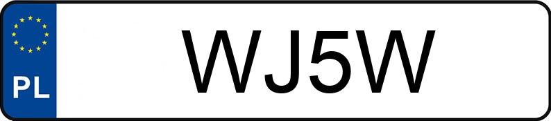 Numer rejestracyjny WJ5W posiada FORD FT 100 L HD 2.5 TD MR`95 2.8t FT 100 L HD 2.5 TD MR`95 2.8t