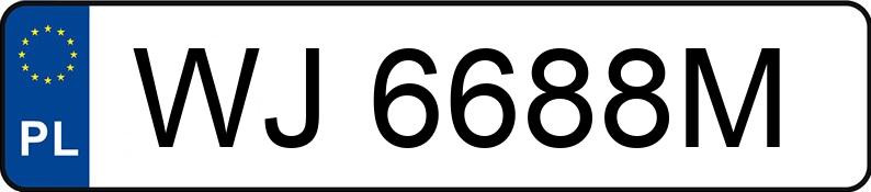 Numer rejestracyjny WJ 6688M posiada AUDI S6 Avant Quattro 4.2 Kat. MR`97 4B S6 Avant Quattro 4.2 Kat. MR`97 4B - WJ6688M