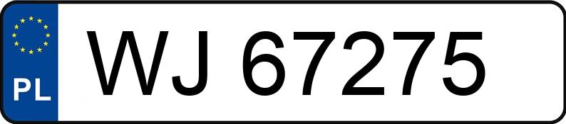 Numer rejestracyjny WJ 67275 posiada PEUGEOT PARTNER - WJ67275