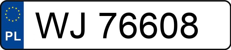 Numer rejestracyjny WJ 76608 posiada PEUGEOT 307 - WJ76608