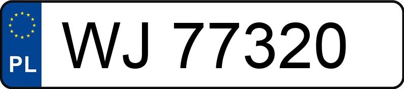 Numer rejestracyjny WJ 77320 posiada VOLVO V40 - WJ77320