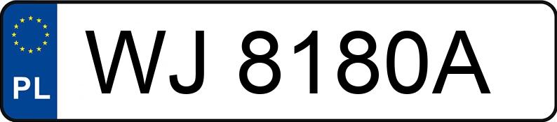 Numer rejestracyjny WJ 8180A posiada MERCEDES-BENZ SPRINTER - WJ8180A