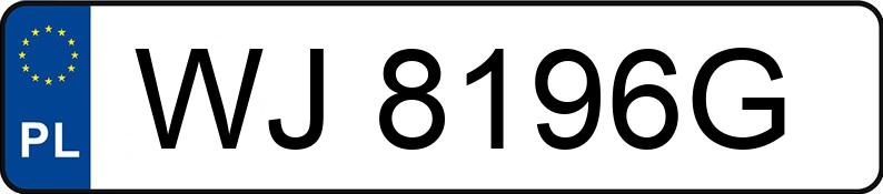 Numer rejestracyjny WJ 8196G posiada SKODA SUPERB - WJ8196G Numer rejestracyjny WJ 8196G posiada SKODA SUPERB - WJ8196G