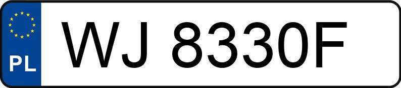 Numer rejestracyjny WJ 8330F posiada HONDA CRX CRX - WJ8330F