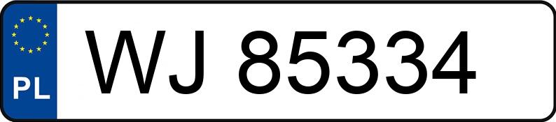 Numer rejestracyjny WJ 85334 posiada RENAULT Laguna 1.8 MR`98 RXE - WJ85334