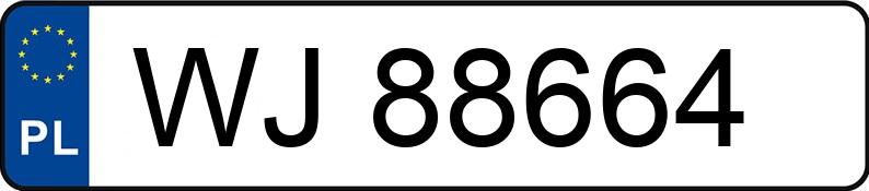 Numer rejestracyjny WJ 88664 posiada NISSAN PATROL - WJ88664